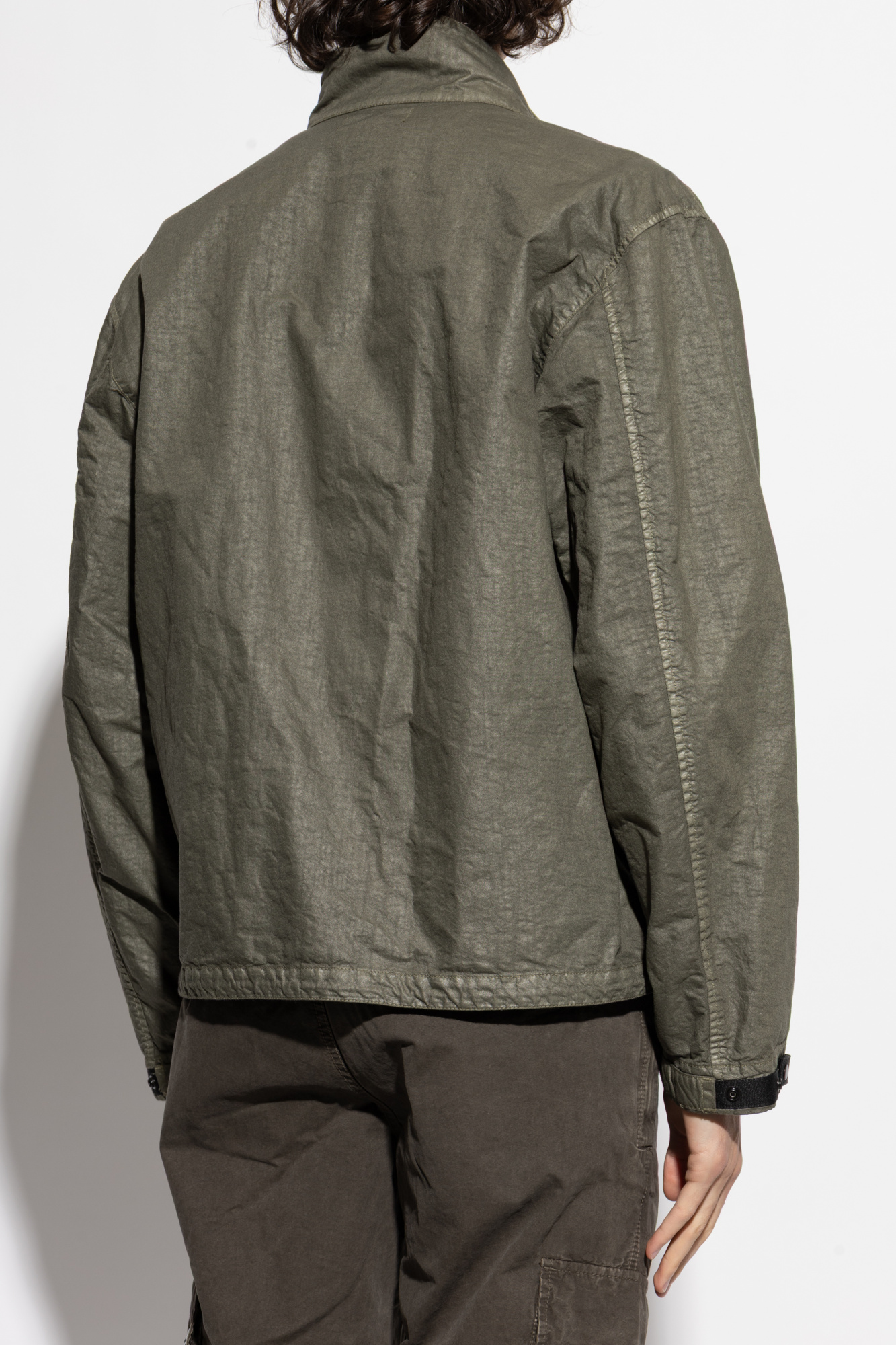 Stone Island Jacket Organic-Look Nylon Panama-TC | Men's